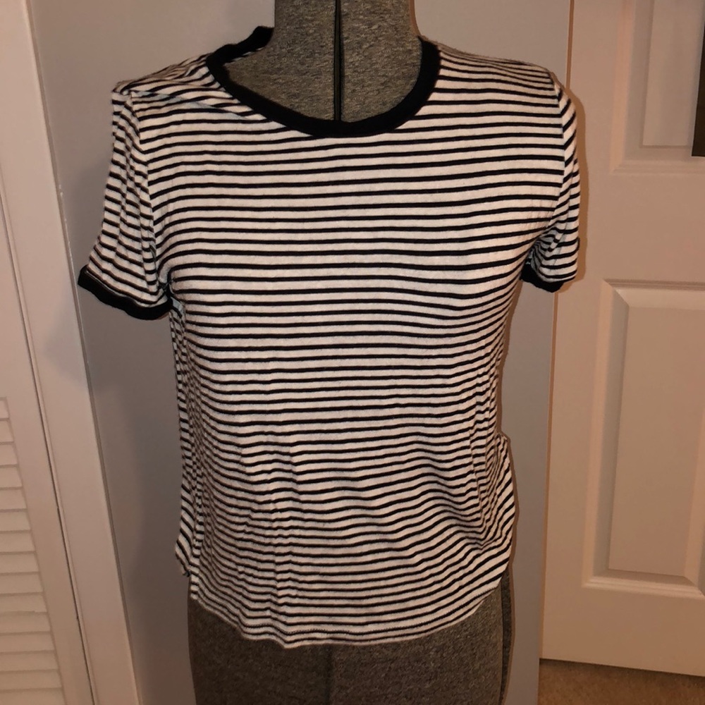 Black and white striped T-shirt